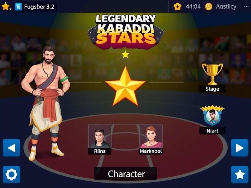 Legendary Kabaddi Stars character selection screen